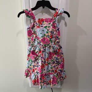 Hanna Andersson Multi Color Floral Dress Size 8